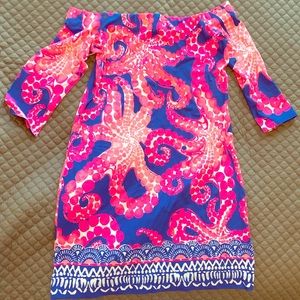 Lily Pulitzer off the shoulder dress